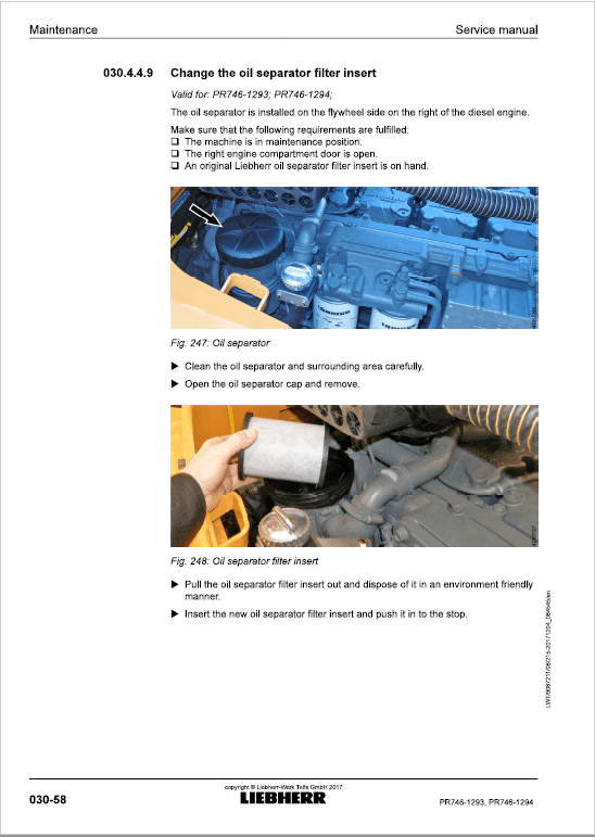Liebherr PR 746 Crawler Dozer Repair Service Manual