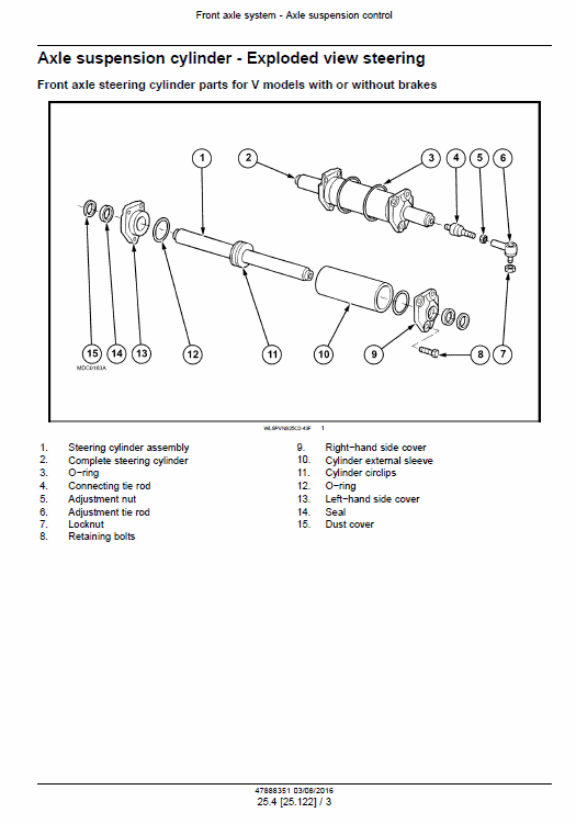 New Holland T4020V, T4030V, T4040V, T4050V, T4060V Tractor Service Manual Workshop Guide