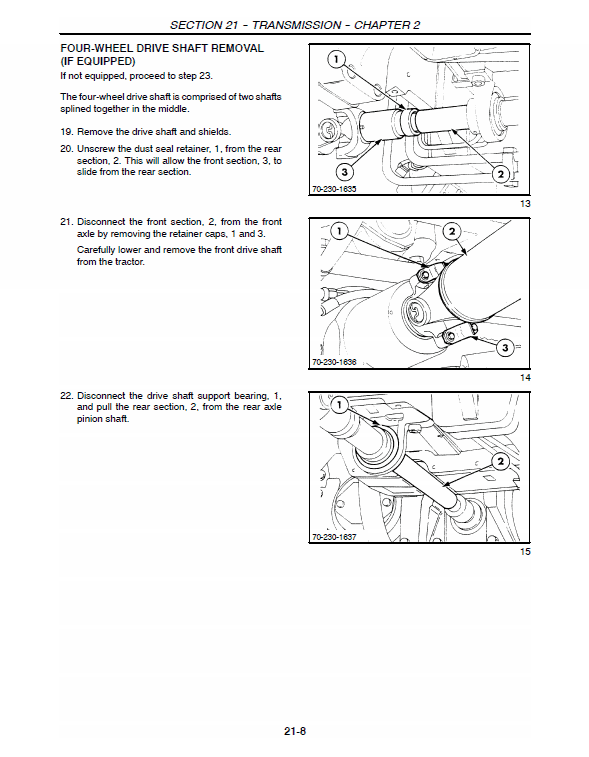 New Holland 70, 70A Tractor Service Manual Workshop Guide