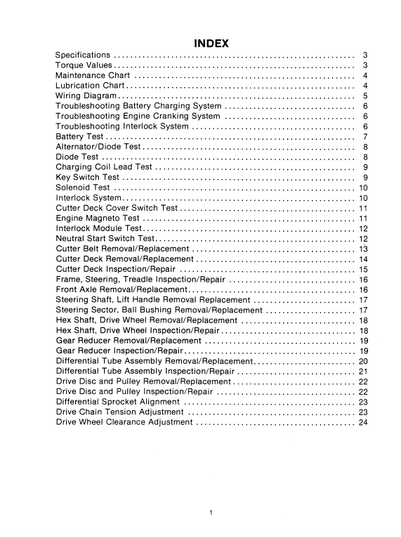 Ford 830, 1130 Rider Mower Tractor Service Manual Workshop Guide