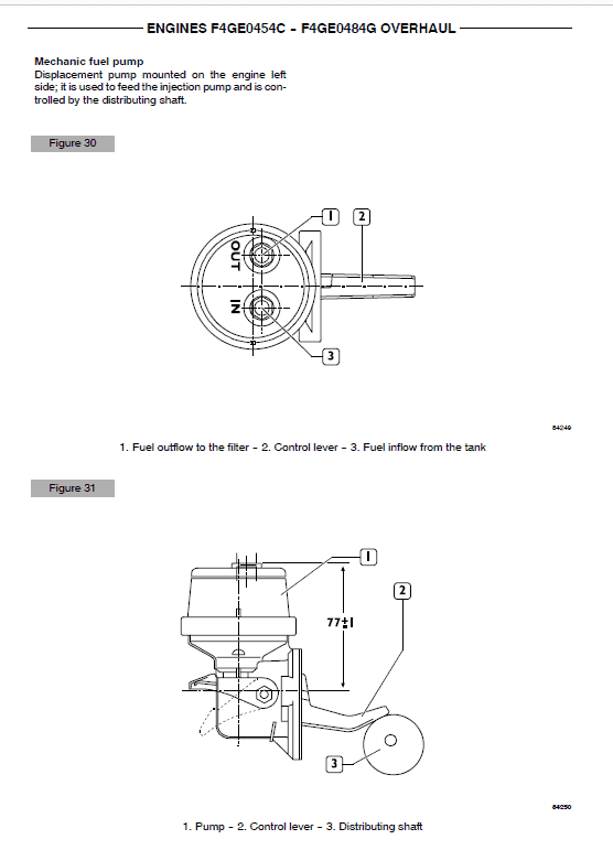 Iveco F4GE0454C and F4GE0484C Engines Service Manual Workshop Guide