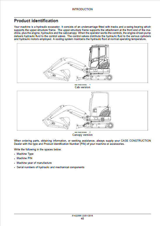 Case CX26C Mini Excavator Service Manual Workshop Guide