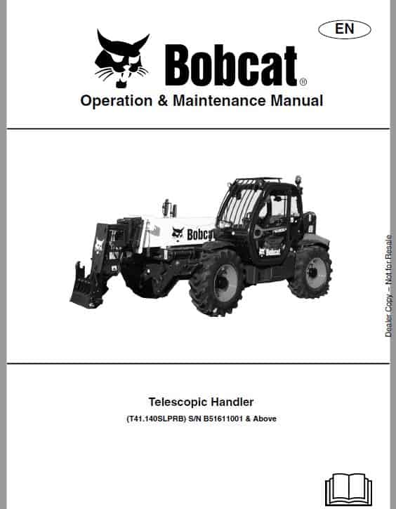 Bobcat T40.180, T41.140 versaHANDLER Telescopic Service Repair Manual