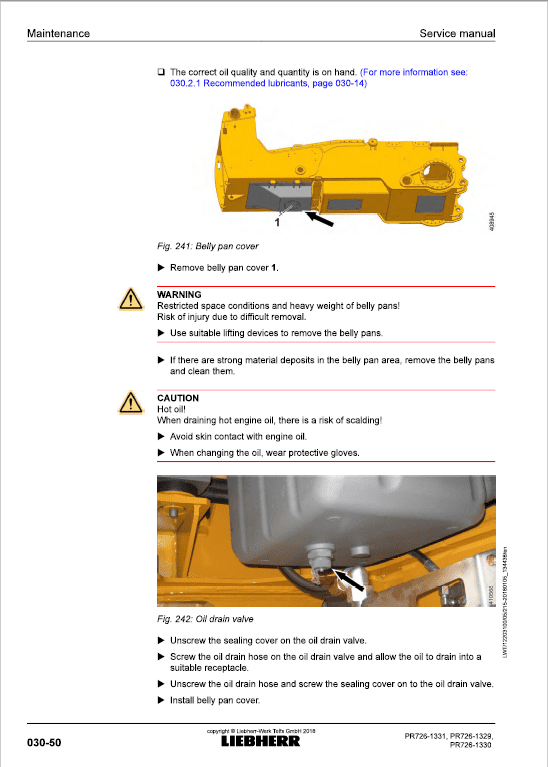 Liebherr PR 726 Crawler Dozer Repair Service Manual