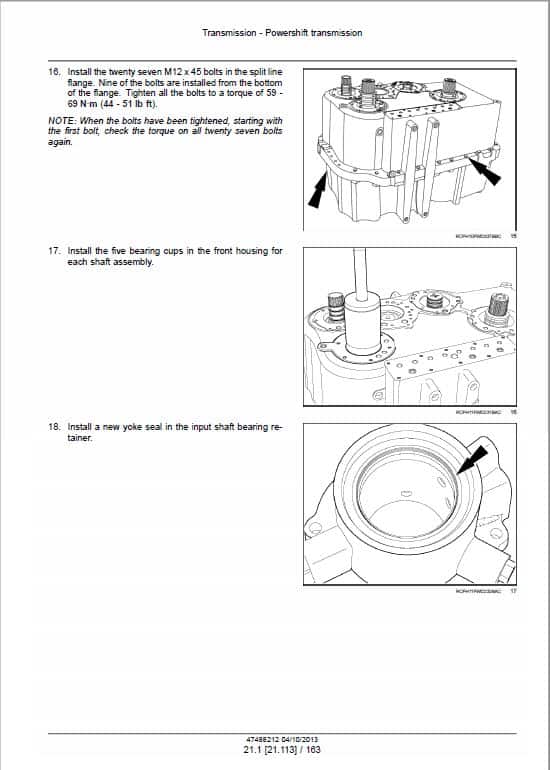 Case 450, 550, 600 Quadtrac Tractor Service Manual Workshop Guide