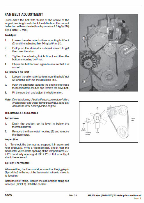 Massey Ferguson MF 268 (2WD/4WD) Tractor Service Manual Workshop Guide