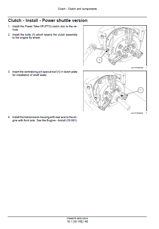 New Holland 8010, 9010 Tractor Service Manual Workshop Guide