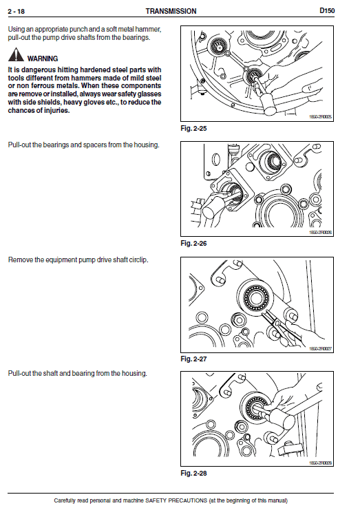 New Holland D150 Bulldozer Dozer Service Manual Workshop Guide