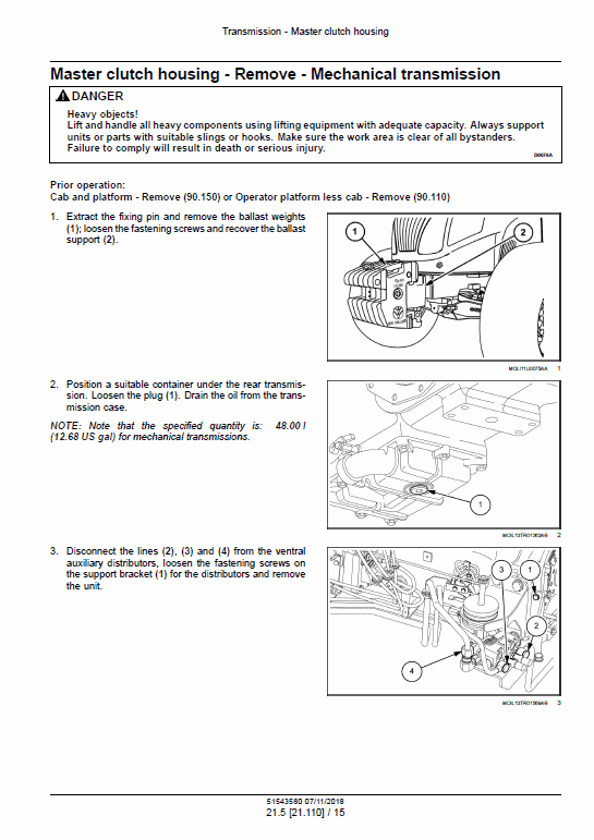 New Holland PowerStar 90, 100, 110, 120 Tractor Service Manual Workshop Guide