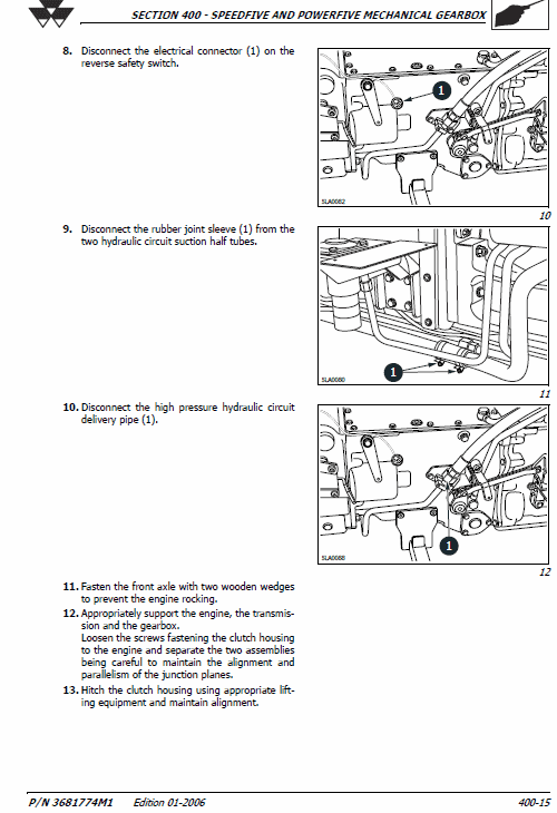 Massey Ferguson 2430, 2435, 2440 Tractor Service Manual Workshop Guide