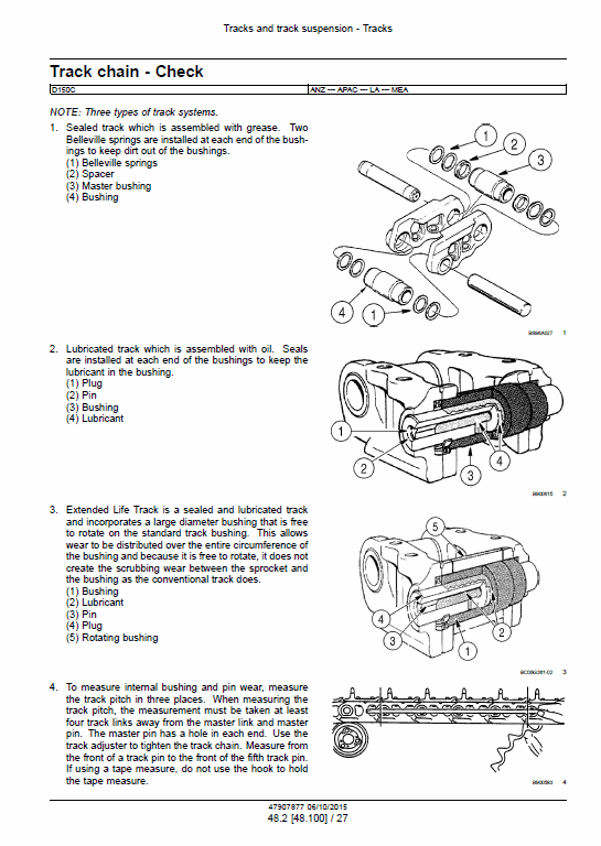 New Holland D150C Tier 2 Crawler Dozer Service Manual Workshop Guide