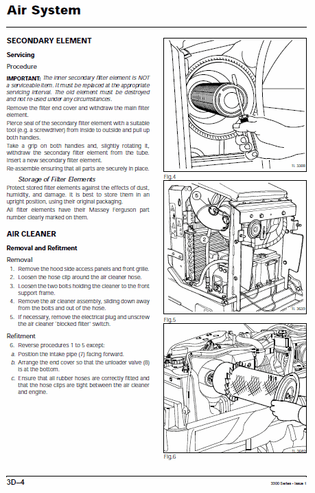 Massey Ferguson 3340, 3350, 3355 Tractor Service Manual Workshop Guide