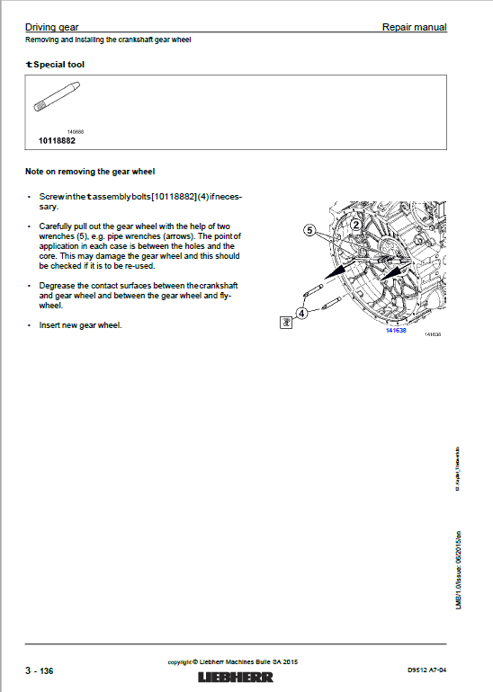 Liebherr D9512 A7-04 Engine Service Manual
