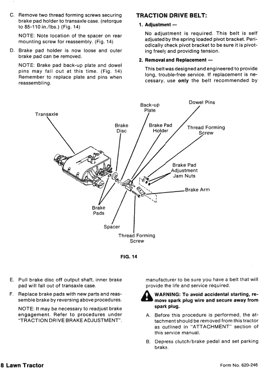 Ford LT8, LT11 Mower Tractor Service Manual Workshop Guide