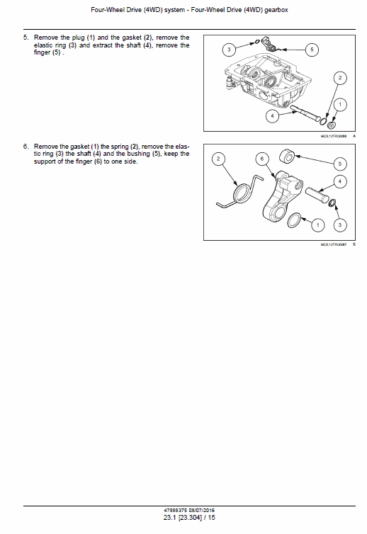 New Holland T4.75V, T4.85V, T4.95V, T4.105V Tier 3 Tractor Manual Workshop Guide
