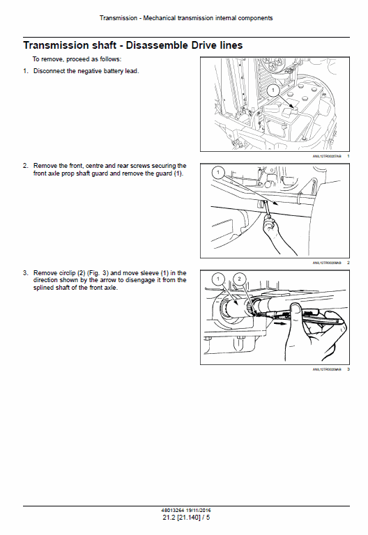 New Holland TD95D HC Tractor Service Manual Workshop Guide