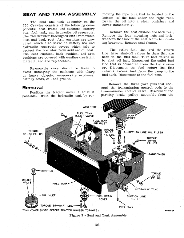 Case 750 Crawler Dozer Service Manual Workshop Guide