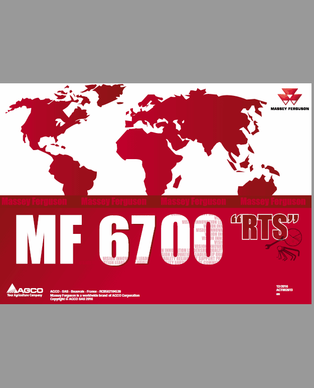 Massey Ferguson 6711, 6712, 6713 Tractor Service Manual Workshop Guide