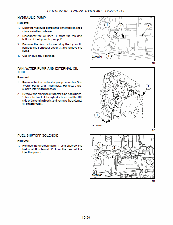New Holland T1010, T1030, T1110 Tractor Service Manual Workshop Guide