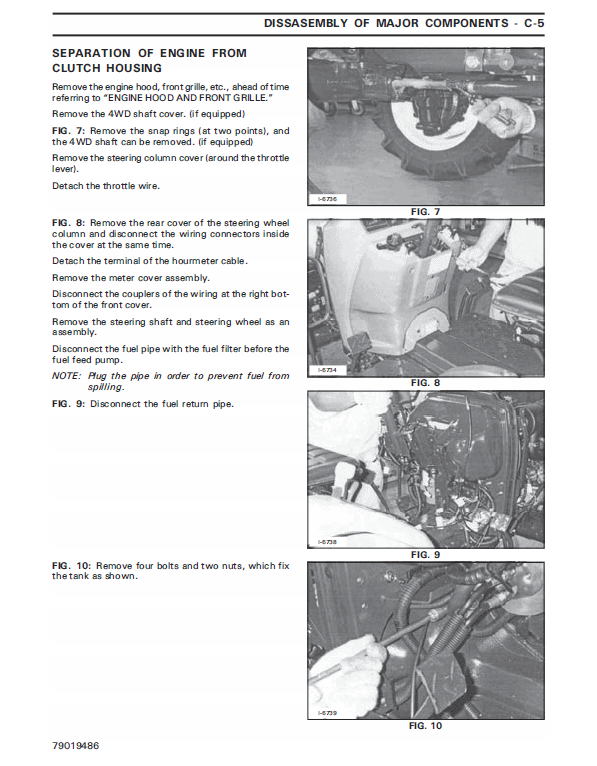 Massey Ferguson 1233 Tractor Service Manual Workshop Guide
