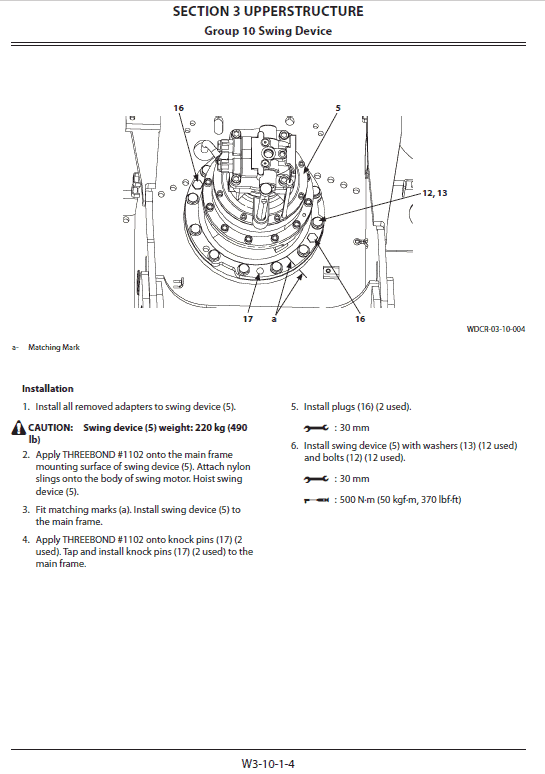 Hitachi ZX220LC-GI ZAXIS Excavator Repair Manual Workshop Guide