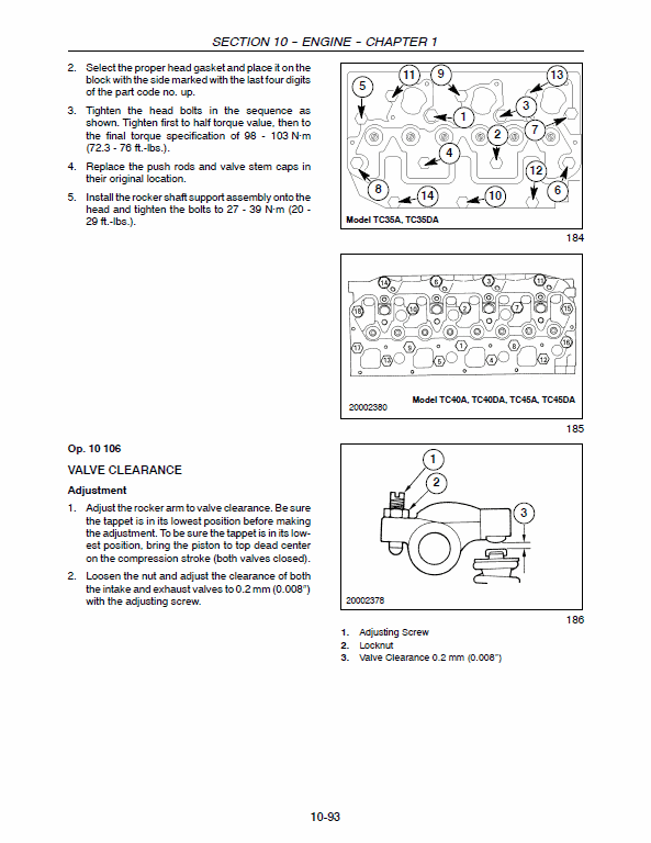 New Holland TC35A, TC35DA, TC40A Tractor Service Manual Workshop Guide
