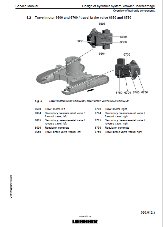 Liebherr LH150C, LH150M Tier 4F Hydraulic Excavator Service Manual