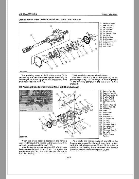 Kubota T1600H Lawn Mower Workshop Repair Manual