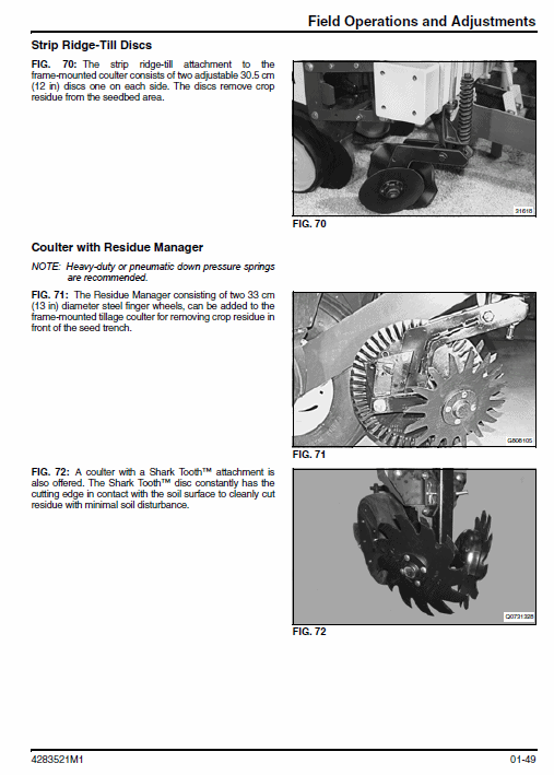 Massey Ferguson 9812 Planter Service Manual Workshop Guide