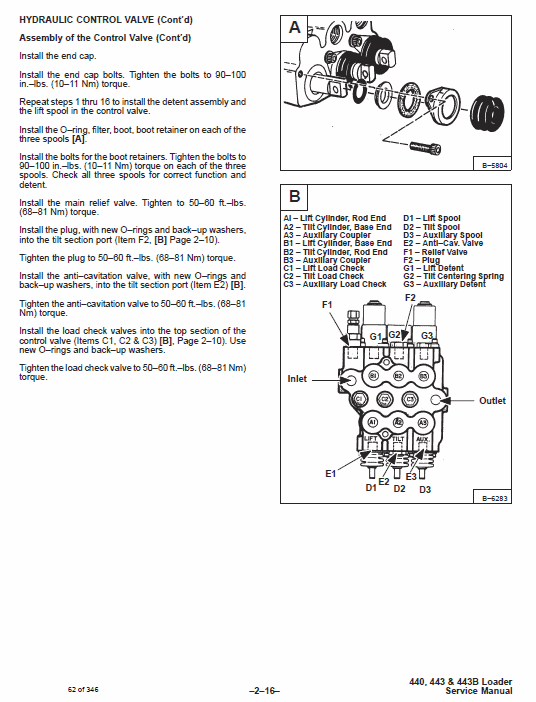 Bobcat 440, 443 and 443B Skid-Steer Loader Service Manual Workshop Guide