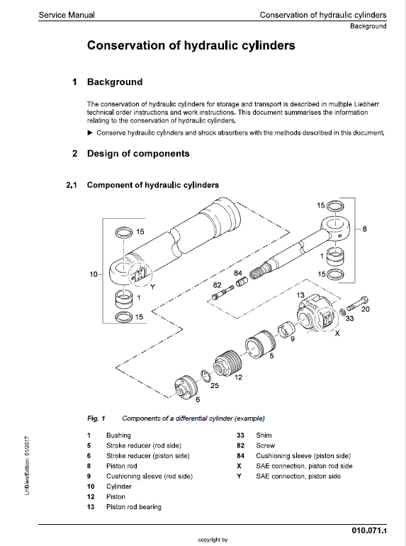 Liebherr A914, A916, A918, A920, A924, A928 Standard Excavator Service Manual