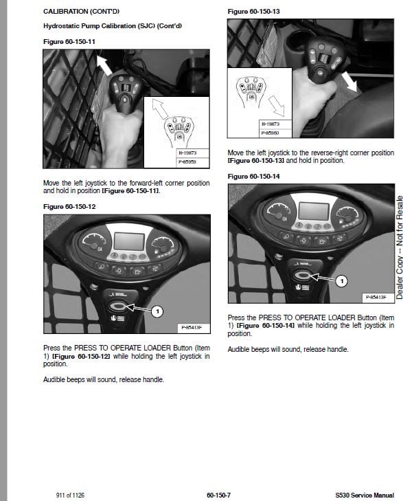 Bobcat S530 Skid-Steer Loader Service Repair Manual