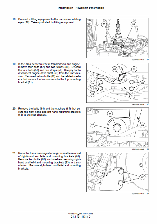 New Holland W190D, W230D Tier 2 Wheel Loader Service Manual Workshop Guide