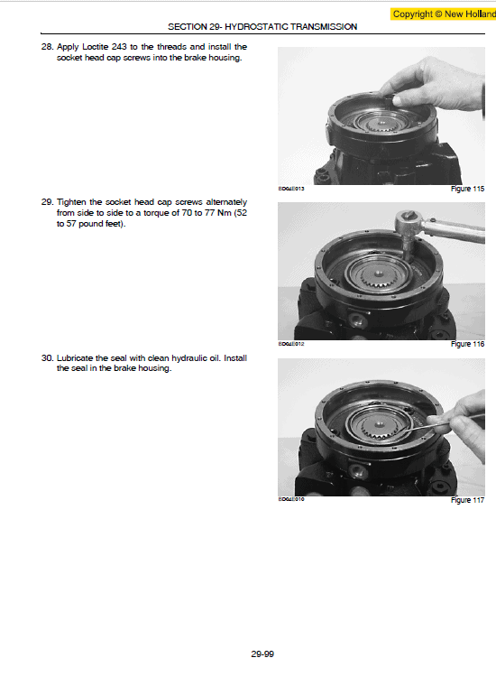 New Holland L175 SkidSteer Service Manual Workshop Guide