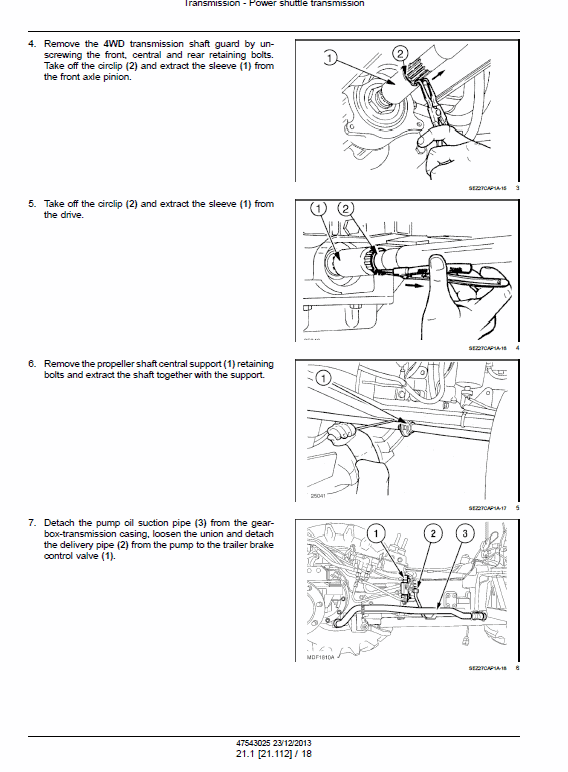 New Holland TL60E, T75E, TL85E, TL95E Tractor Service Manual Workshop Guide