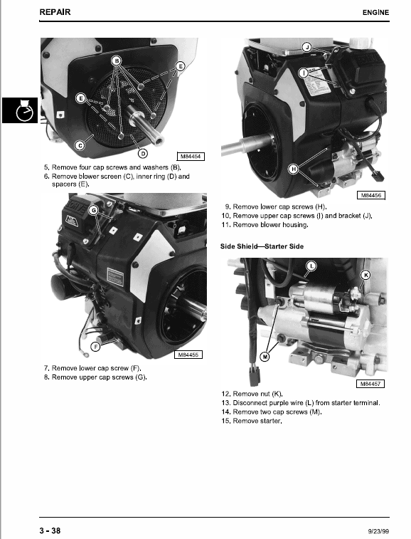 John Deere M653, M655, M665 ZTrak Repair Technical Manual Workshop Guide