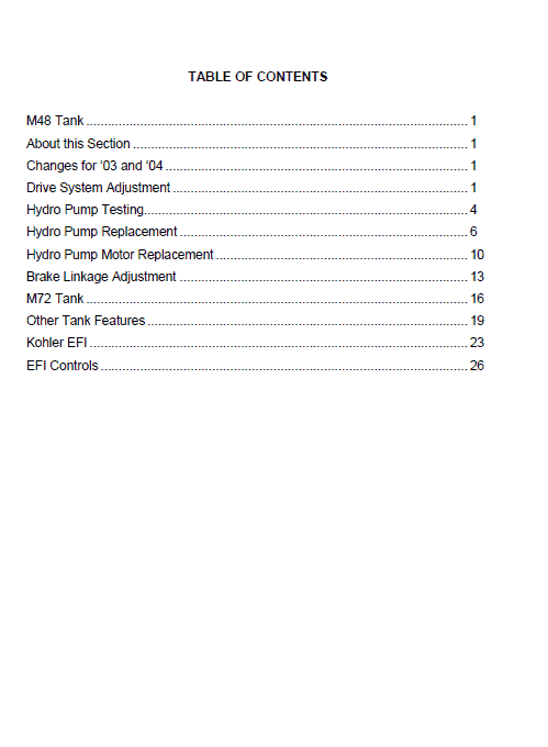 Cub Cadet M48 Tank Mower Service Manual Workshop Guide