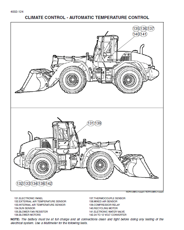 New Holland W170C Tier 4 Wheel Loader Service Manual Workshop Guide