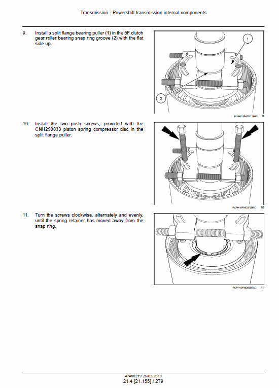 New Holland T9.390, T9.450, T9.505 Tractor Service Manual Workshop Guide