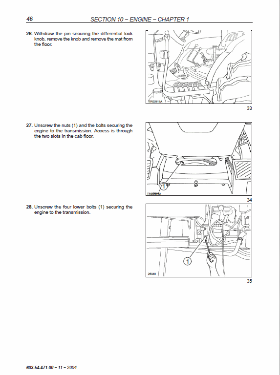 New Holland TD60D, TD70D, TD80D, TD90D, TD95D Tractor Service Manual Workshop Guide