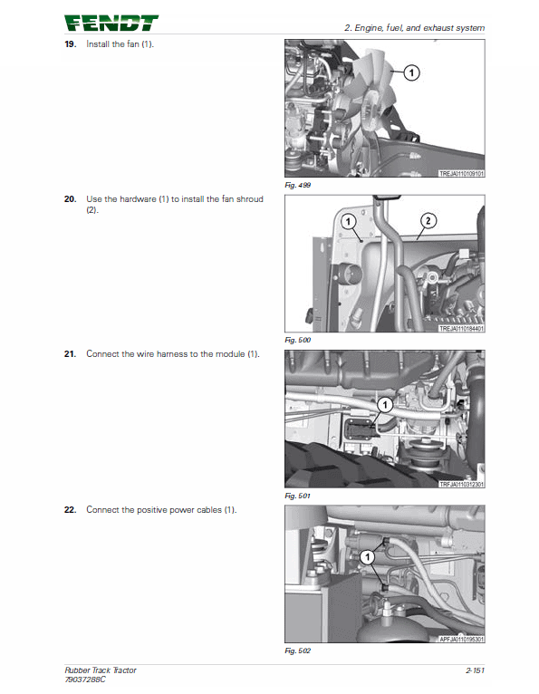Fendt 1149MT, 1154MT, 1159MT, 1165MT Tractor Service Manual Workshop Guide