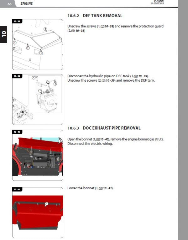 Manitou MHT 12330 245D ST5 S1 Telehandler Repair Service Manual