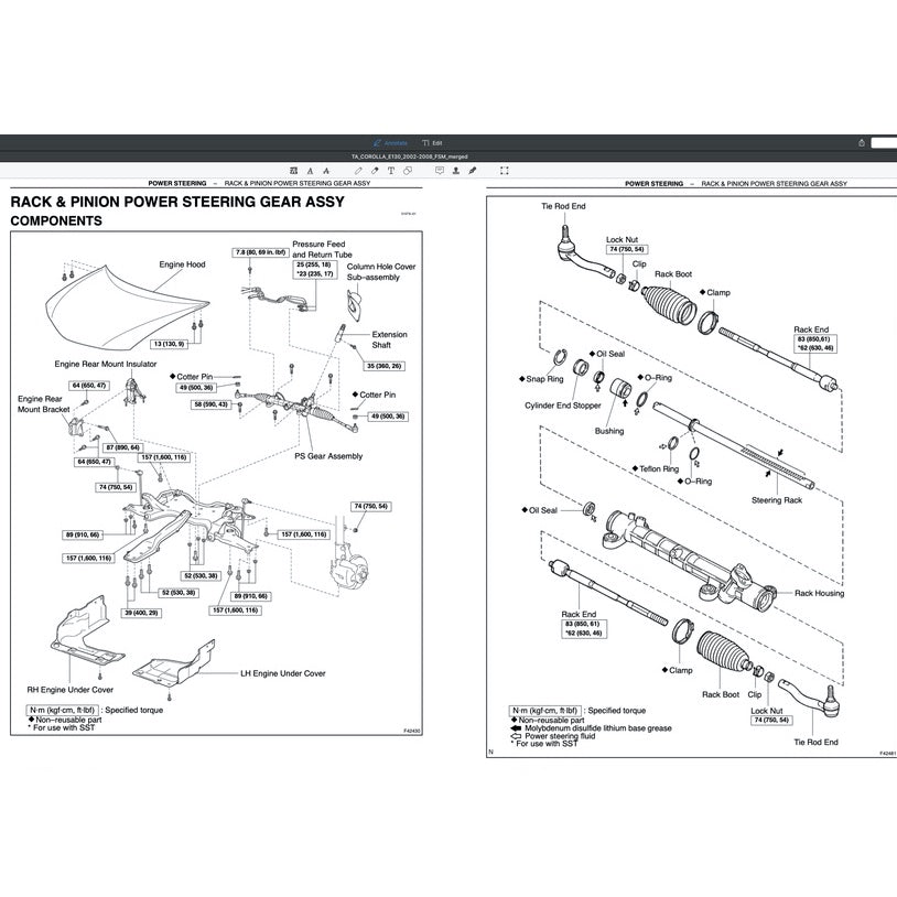 TOYOTA COROLLA ALTIS E120/130 2002-2008 Full Manual Set – Repair & Maintenance Manual