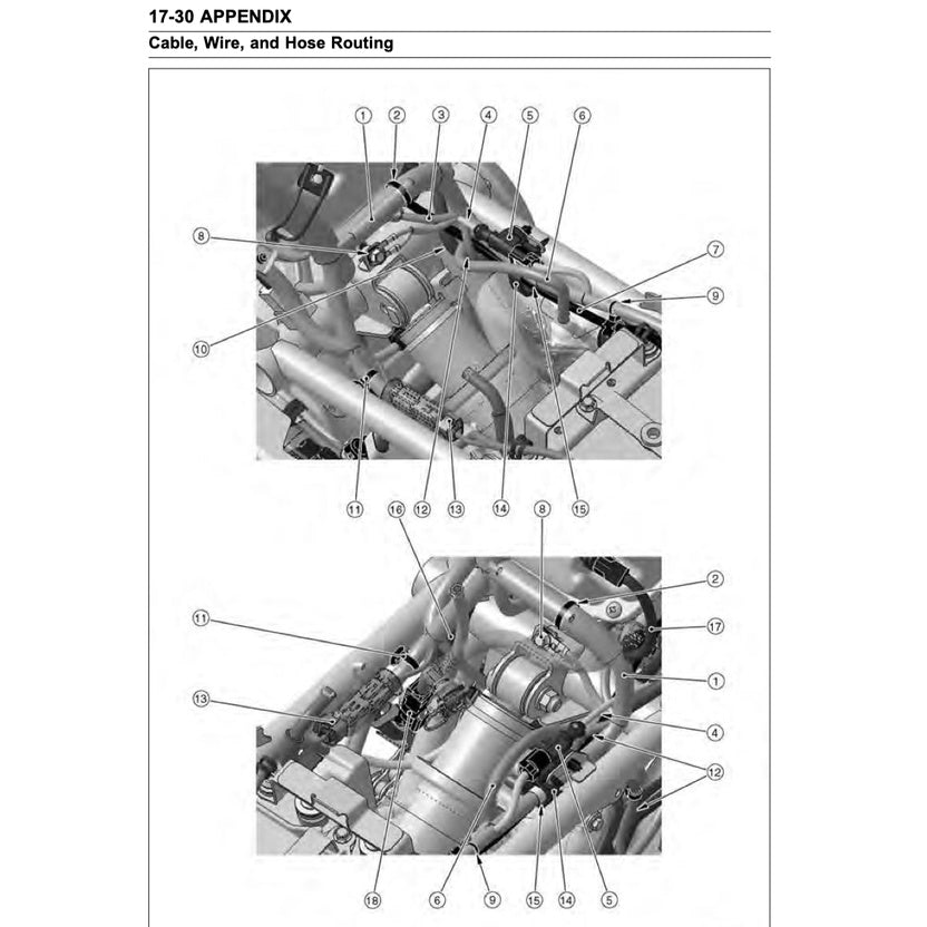 KAWASAKI NINJA 650R 2012-2017 Full Manual Set – Repair & Maintenance Manual and Spare Parts Catalog and User Handbook