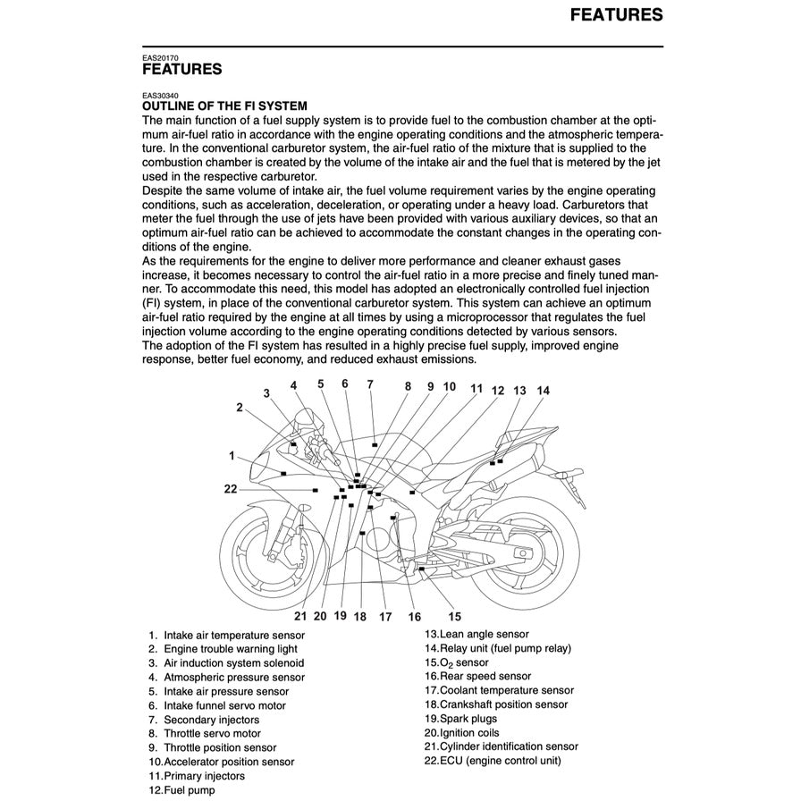 Yamaha YZF-R1 2012-2014 Full Manual Set – Repair & Maintenance Manual and Spare Parts Catalog and User Handbook