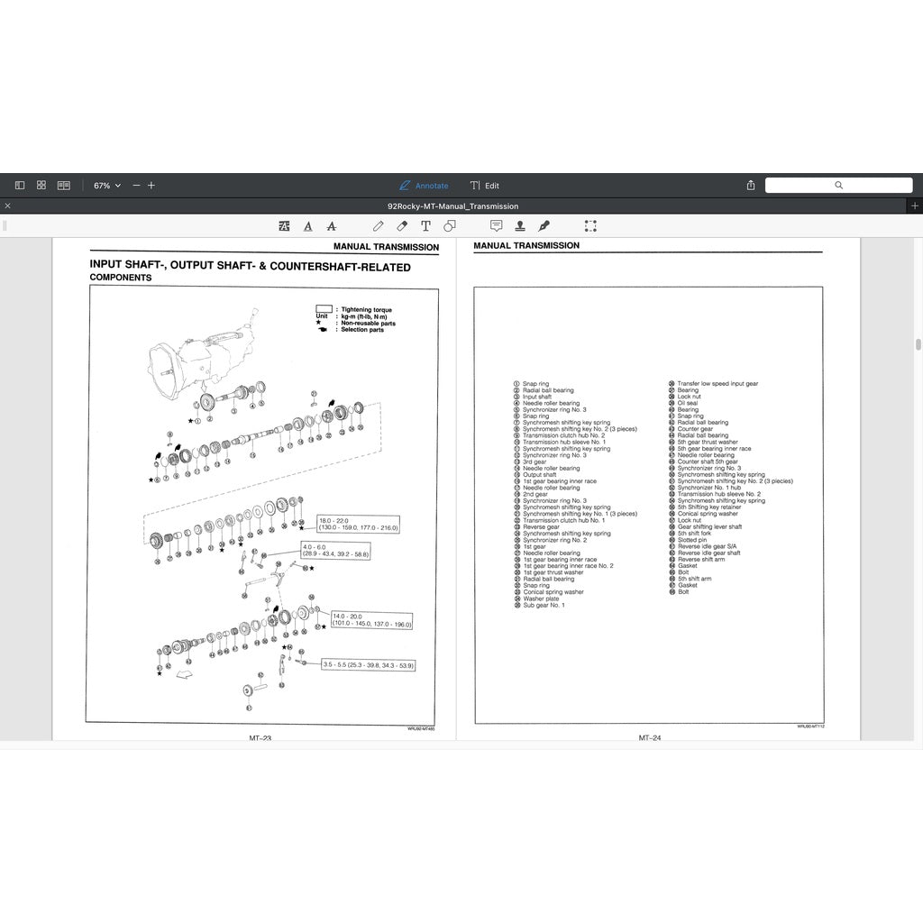 DAIHATSU FEROZA ROCKY F300 1990-2002 Full Manual Set – Repair & Maintenance Manual