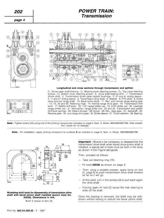 Fiat 55-66, 60-66, 65-66, 70-66, 80-66 Tractor Service Manual Workshop Guide