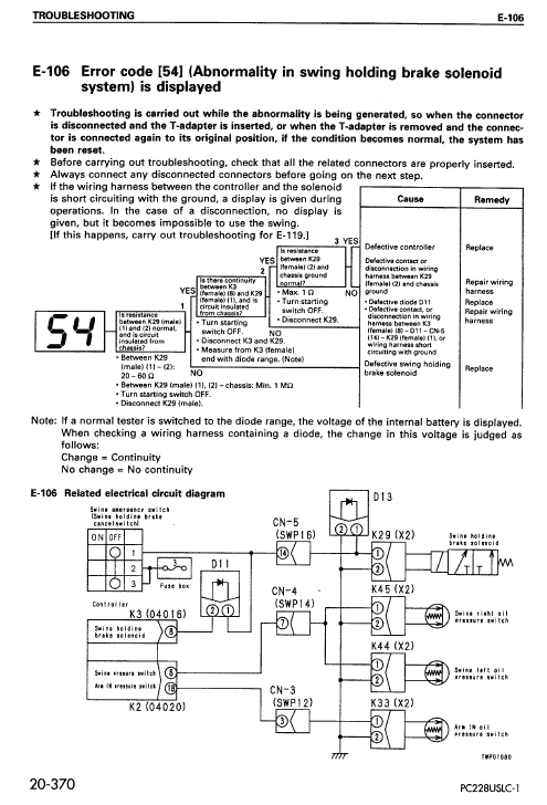 Komatsu PC228US-2, PC228USLC-1 and PC228USLC-2 Excavator Manual Workshop Guide