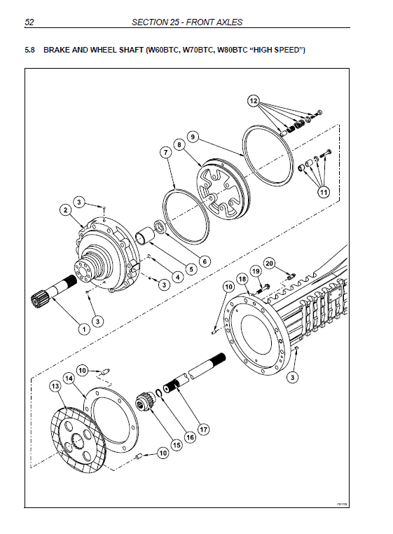 New Holland W50BTC, W60BTC, W70BTC, W80BTC Tier 3 Loader Manual Workshop Guide