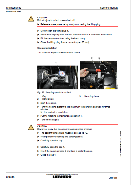 Liebherr L506 Type 1258 Stereo Wheel Loader Service Manual